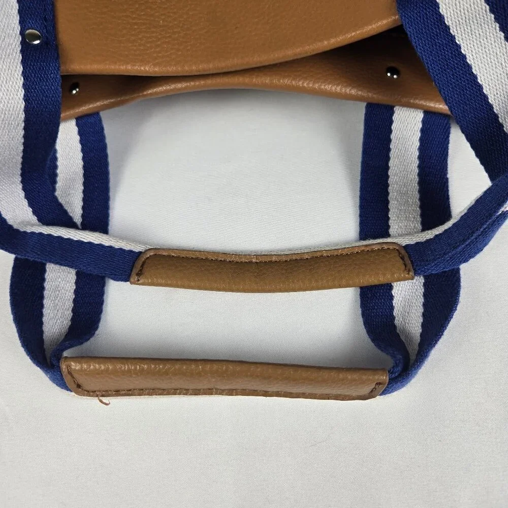 Tommy Hilfiger Plaid Double Handle Satchel Bag w/ Wristlet Faux Leather